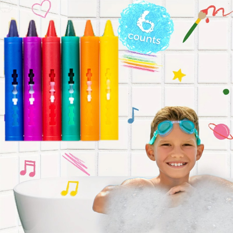 Art Craft Kindergarten - Washable Bath Crayons Kit – Vibrant