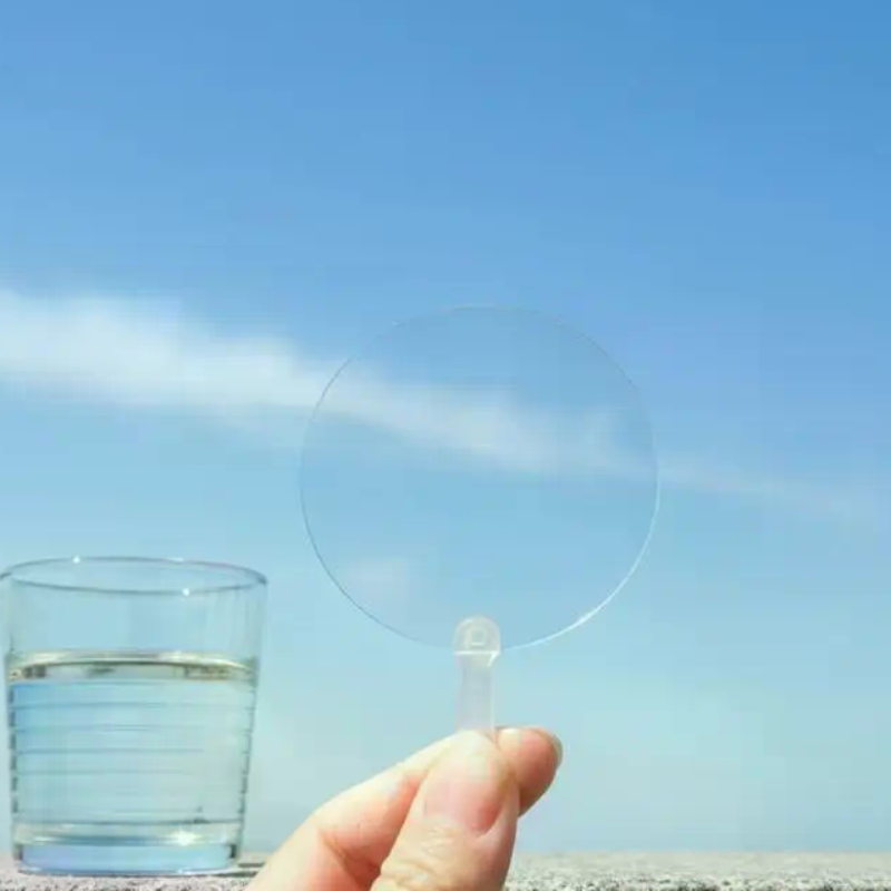 Art Craft Kindergarten - 50PCS 5cm Mini Transparent Blank Fans