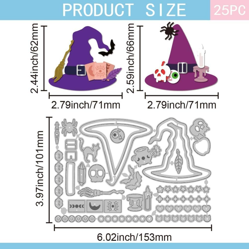 Artwork Craft - Witch Hat Cutting Dies for DIY