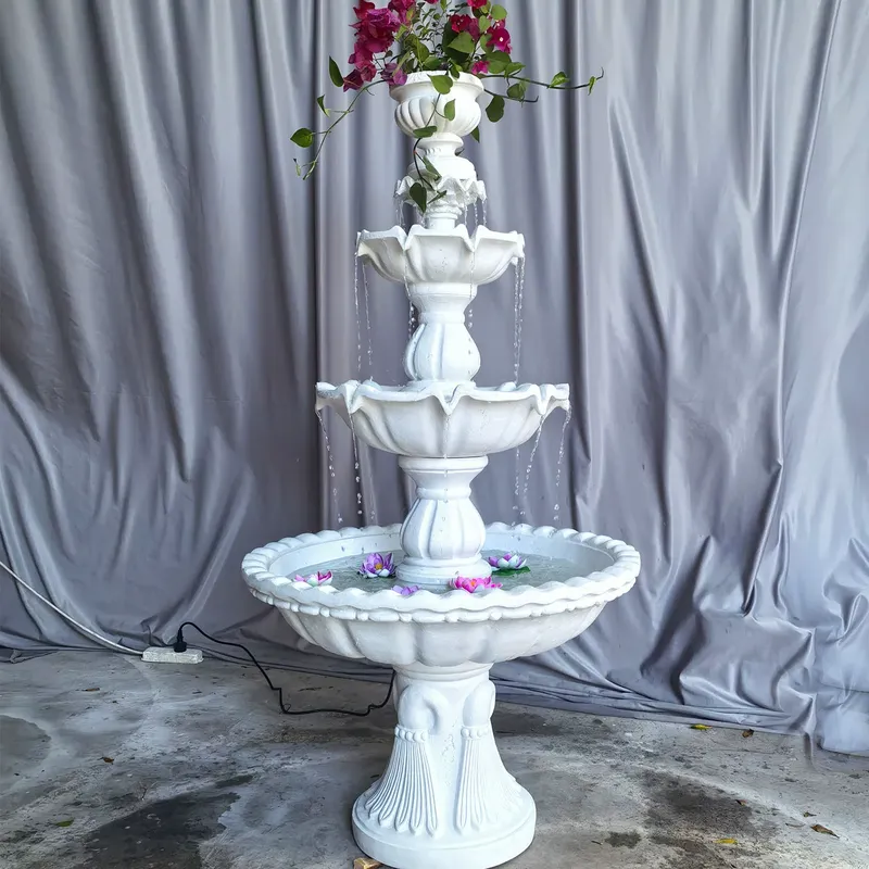 Art And Craft Studio - European Angel Flowing Water Fountain Art