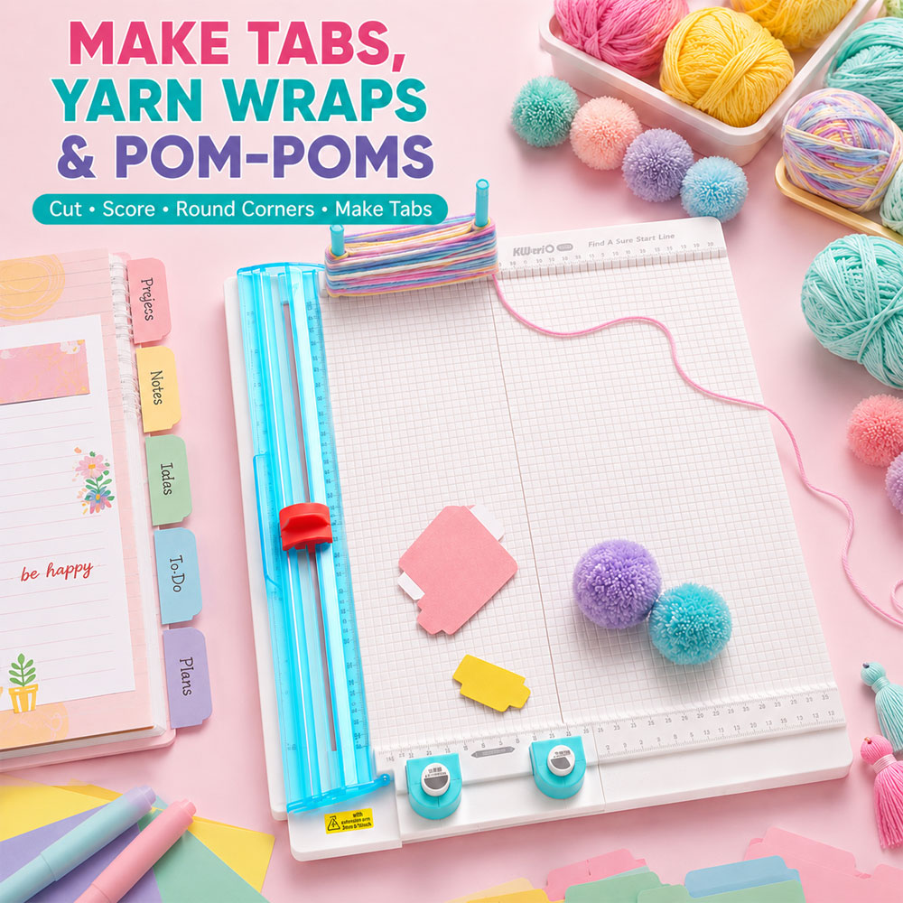 Artwork Craft - 7-in-1 Paper Trimmer & Scoring Board,