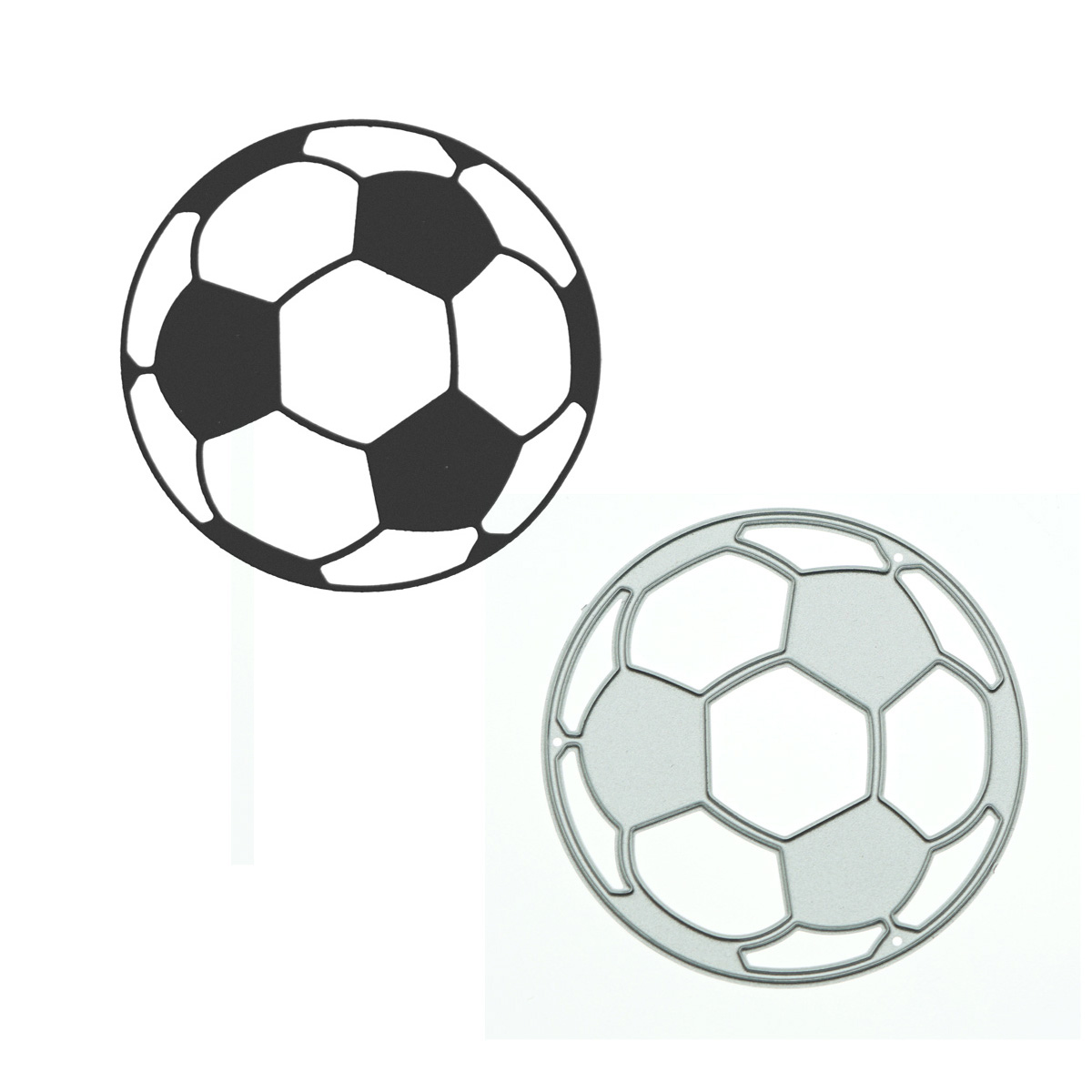 Art And Craft Photos - Ball Football Pattern Cutting Dies Scrapbooking