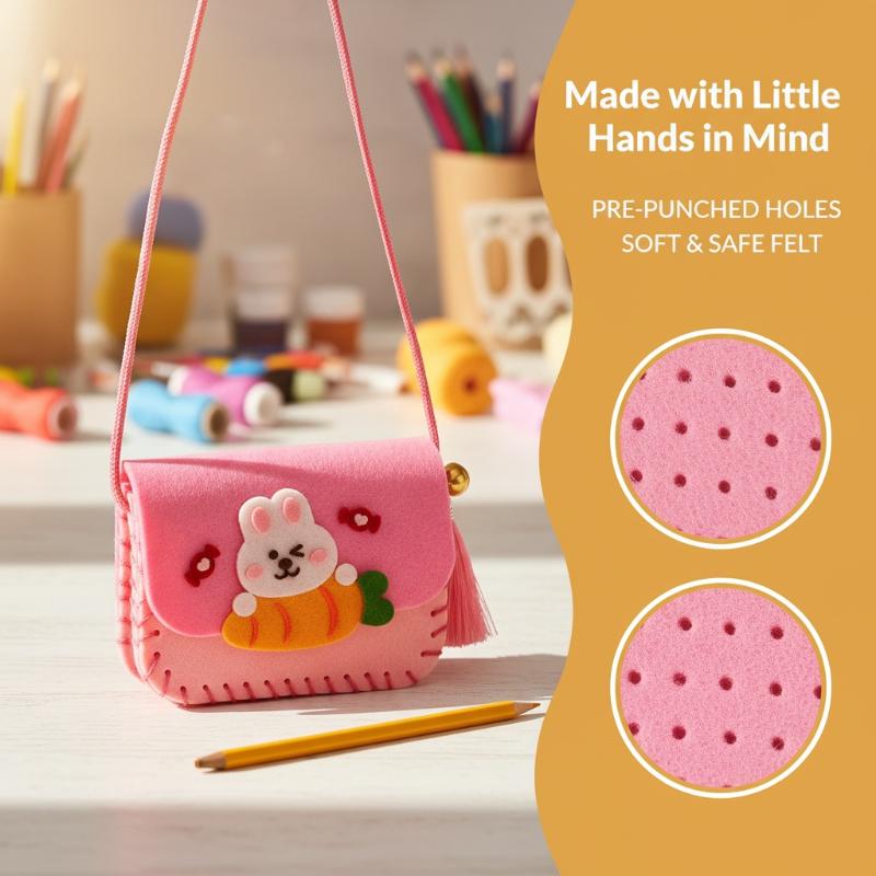 Art Craft Kindergarten - Children Felt Bag Making Kit DIY