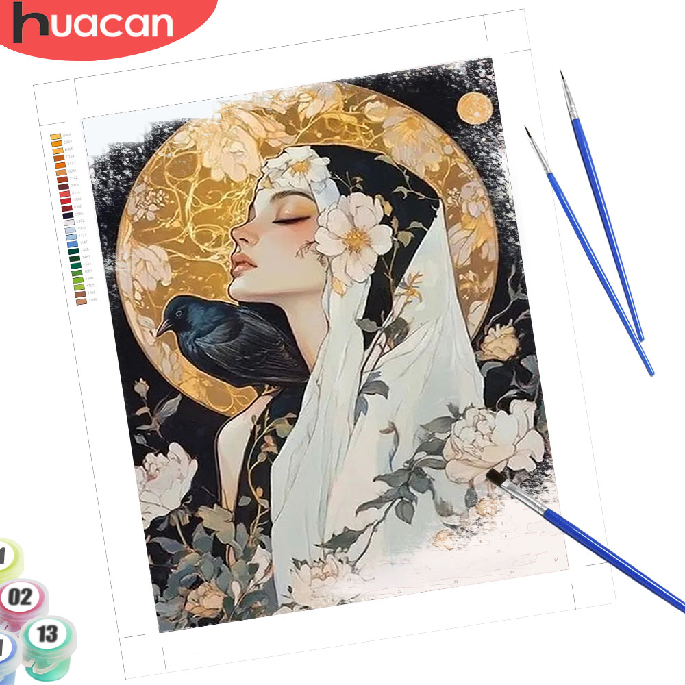 Art Craft Number - HUACAN Diy Oil Painting By Numbers