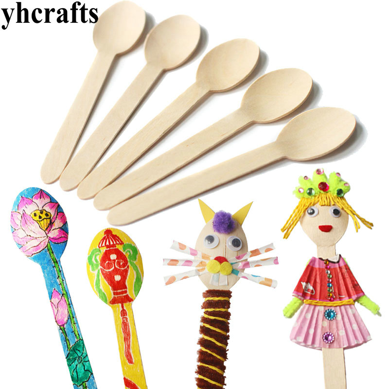 Art Craft Kindergarten - 20PCS/LOT.Wood spoon arts and crafts.Early learning