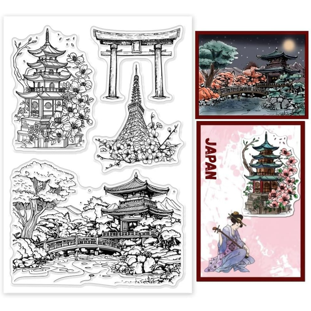1Sheet Landscape Clear Stamps  - огляд і ціна Rubber Stamp Blank