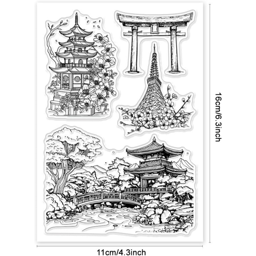1Sheet Landscape Clear Stamps  - огляд і ціна Rubber Stamp Blank