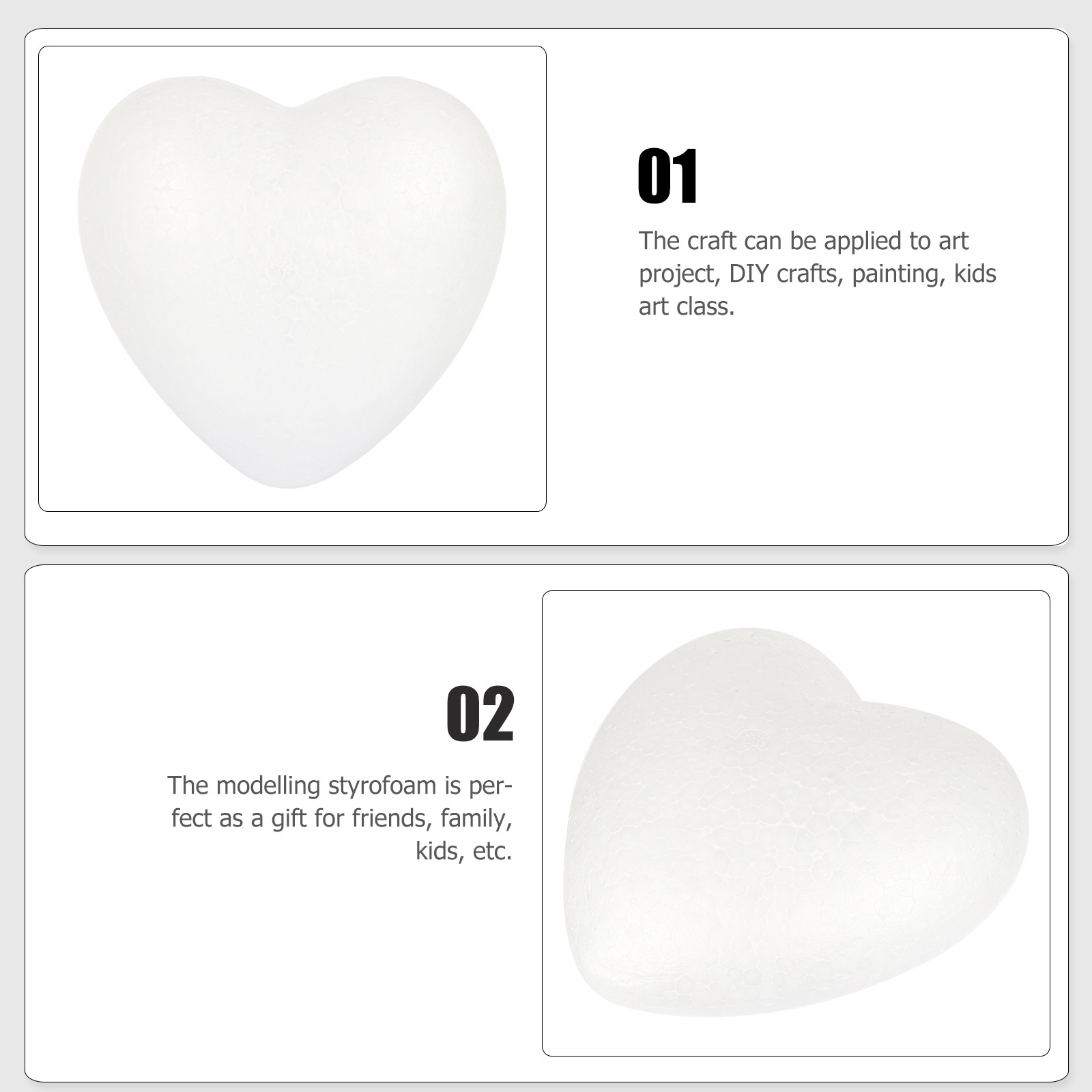 Heart-Shaped Polystyrene Craft - огляд і ціна Art And Craft Valentine