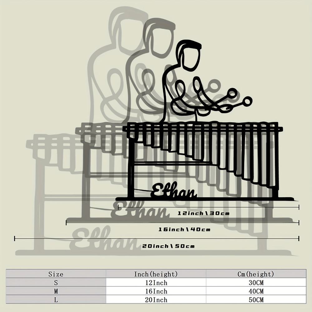 CIFBUY Metal Wall Art Marimba  - огляд і ціна Art And Craft Studio
