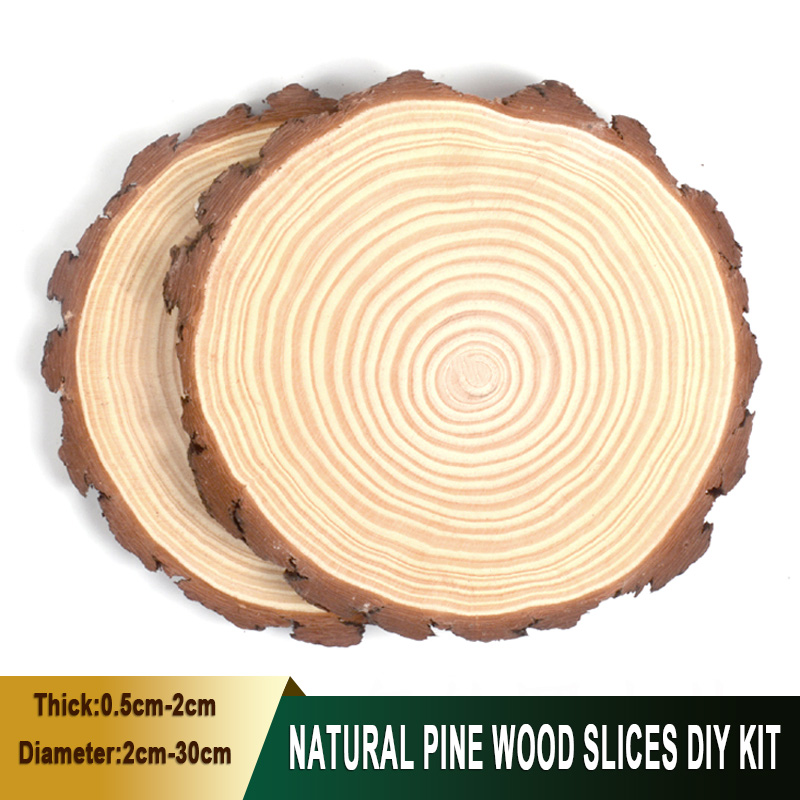 1-30Pcs Natural Pine Wood Slic - огляд і ціна Art And Craft Photos
