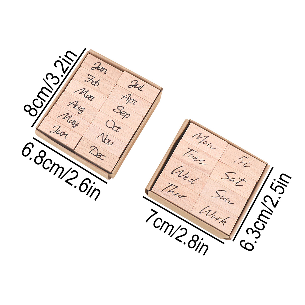 Wooden Rubber Stamp Set for Mo - огляд і ціна Rubber Stamp Blank