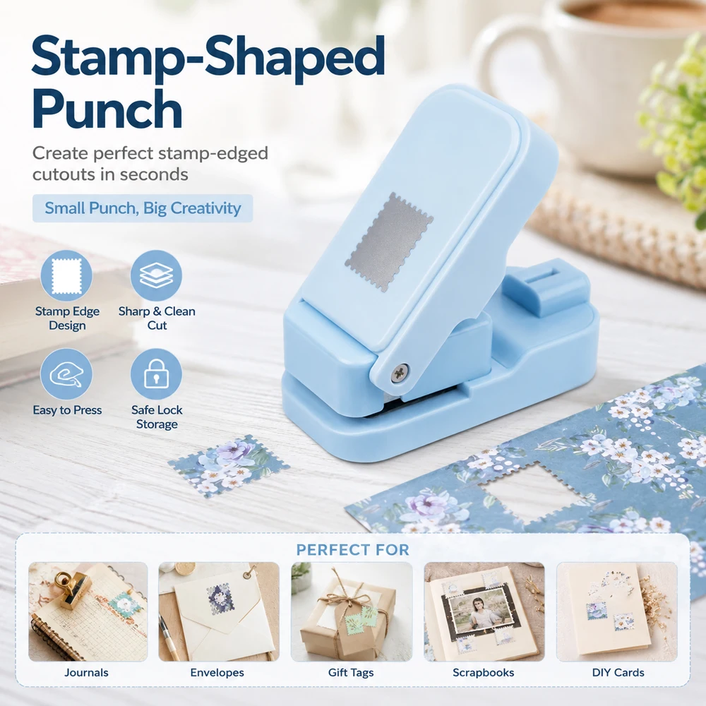 Postage Stamp Edge Paper Punch - огляд і ціна Art Craft Material