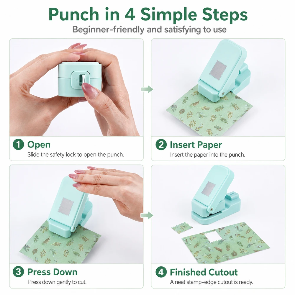 Postage Stamp Edge Paper Punch - огляд і ціна Art Craft Material