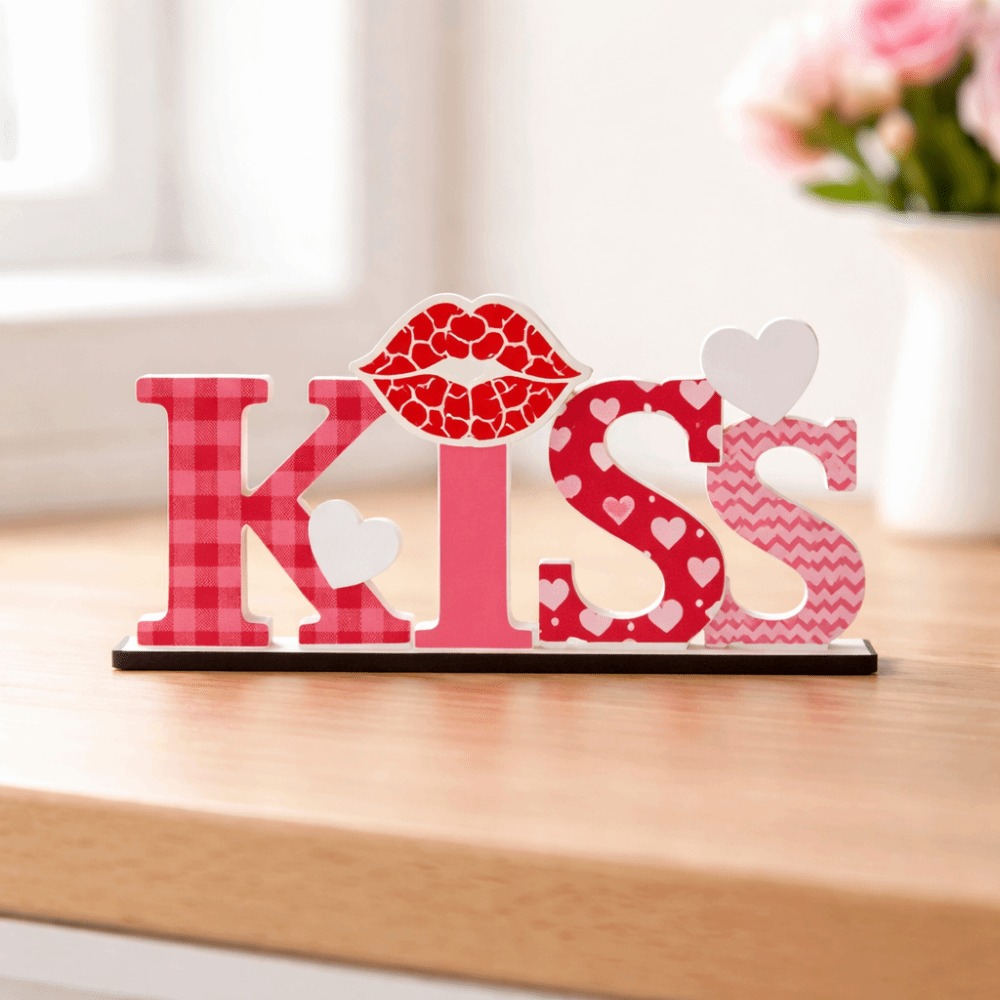 LOVE KISS Love Wood Knot Ornam - огляд і ціна Art And Craft Valentine