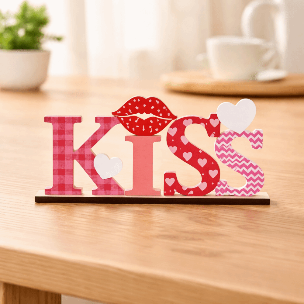 LOVE KISS Love Wood Knot Ornam - огляд і ціна Art And Craft Valentine