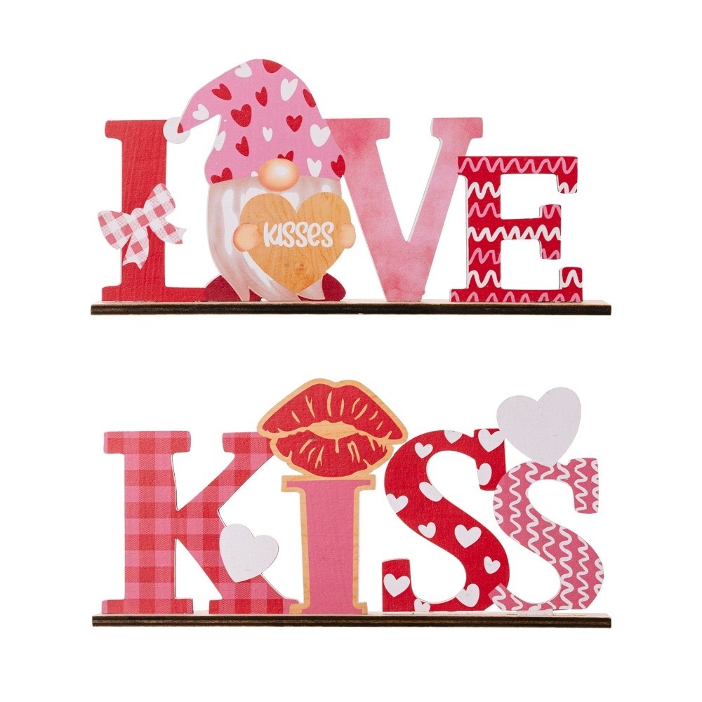 LOVE KISS Love Wood Knot Ornam - огляд і ціна Art And Craft Valentine