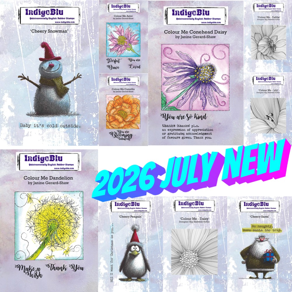 2026 August New Aster Flower I - огляд і ціна Rubber Stamp Blank