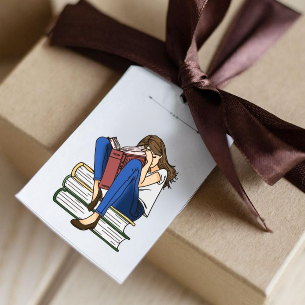Lady and Books Clear Stamps Bo - огляд і ціна Rubber Stamp Blank
