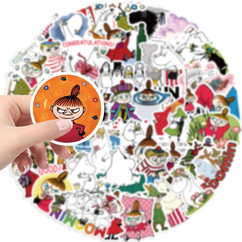 50Pcs Moomin Waterproof Self A - огляд і ціна Artwork Craft