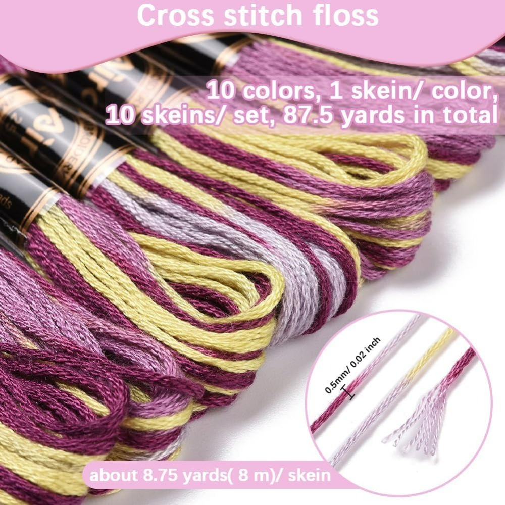 6 Strands Purple Variegated Em - огляд і ціна Artwork Craft