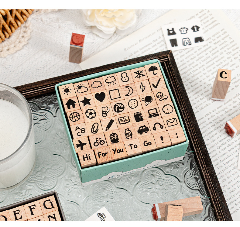 Cute Wooden Planner Rubber Sta - огляд і ціна Rubber Stamp Blank