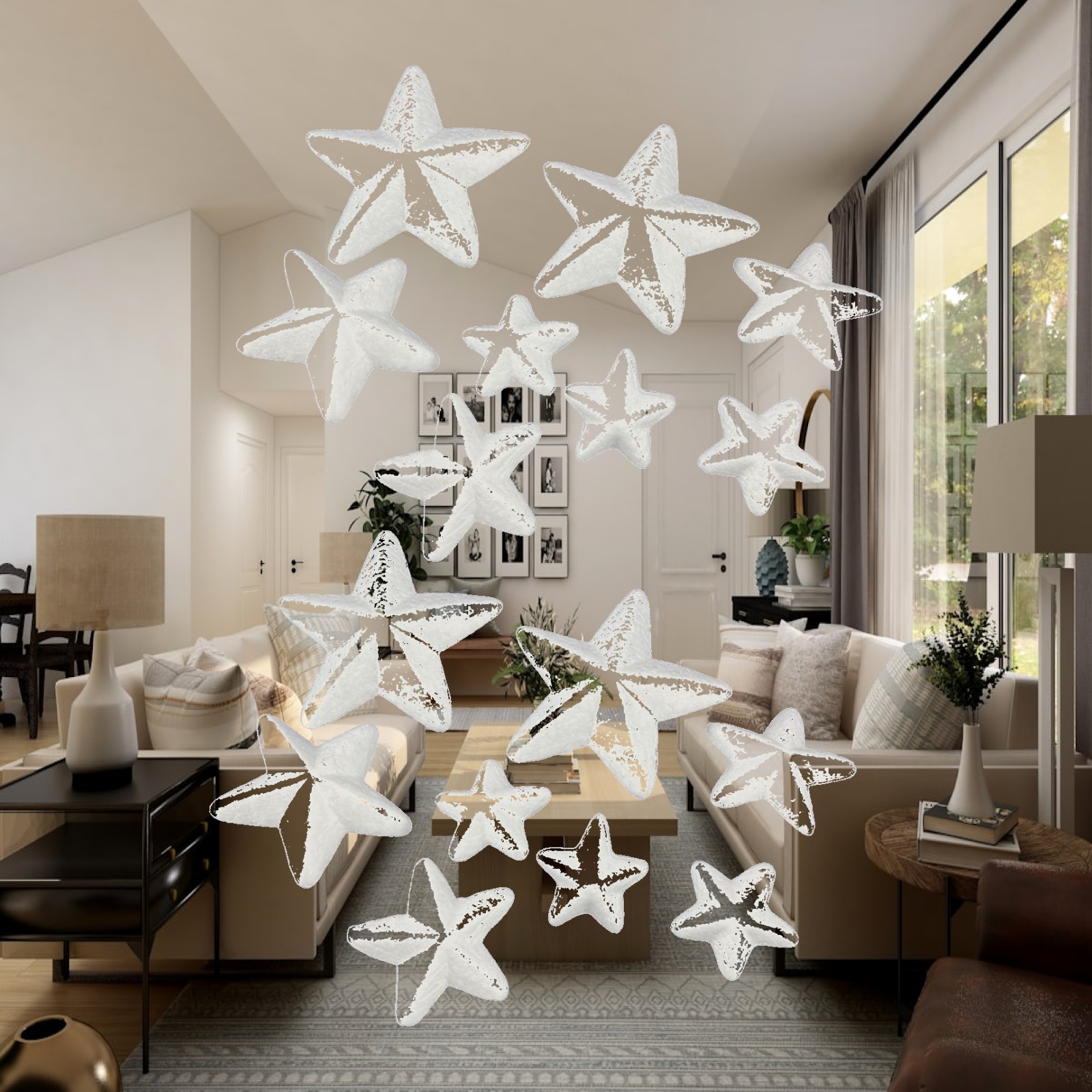 16x Foam Stars Christmas Decor - огляд і ціна Art And Craft Xmas Tree
