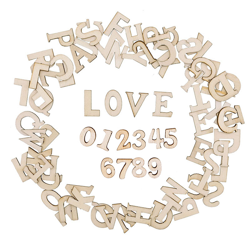 100pcs Wood English Alphabet D - огляд і ціна Art Craft Number