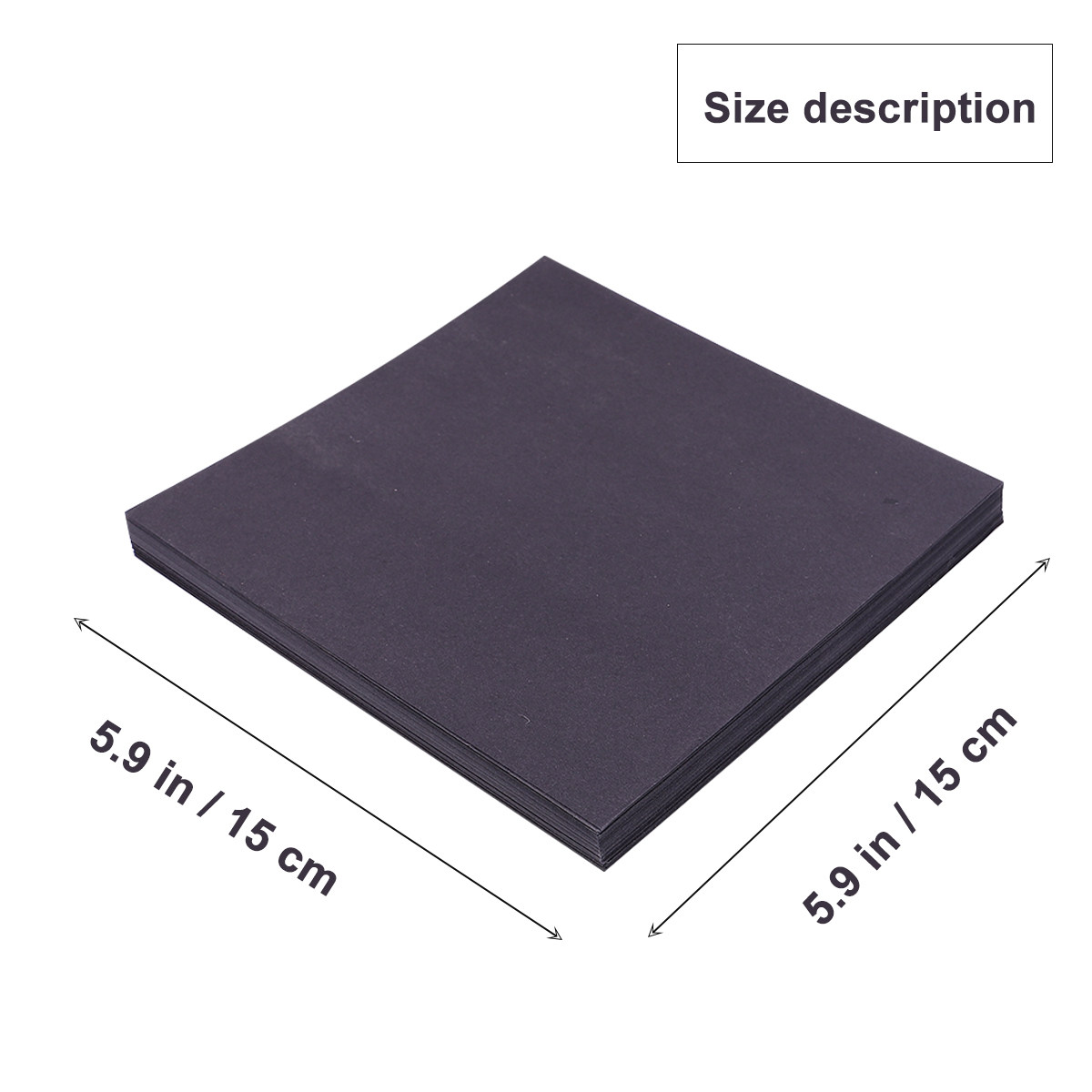 100Pcs Black Square Folding Pa - огляд і ціна Art Craft Using Paper