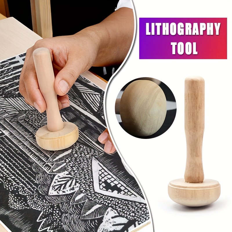 1Pc Wooden Mushroom Roller Pap - огляд і ціна Art Craft Using Paper