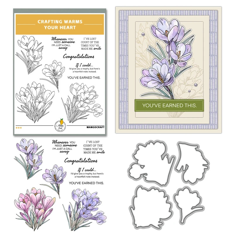 Zephyranthes Candida Cutting D - огляд і ціна Rubber Stamp Blank