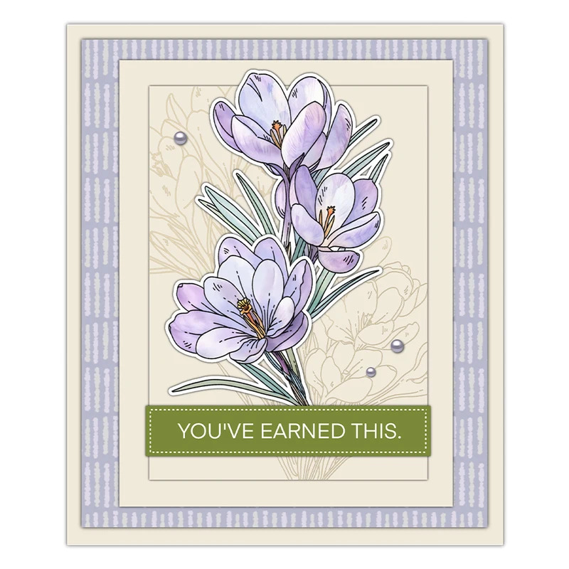 Zephyranthes Candida Cutting D - огляд і ціна Rubber Stamp Blank