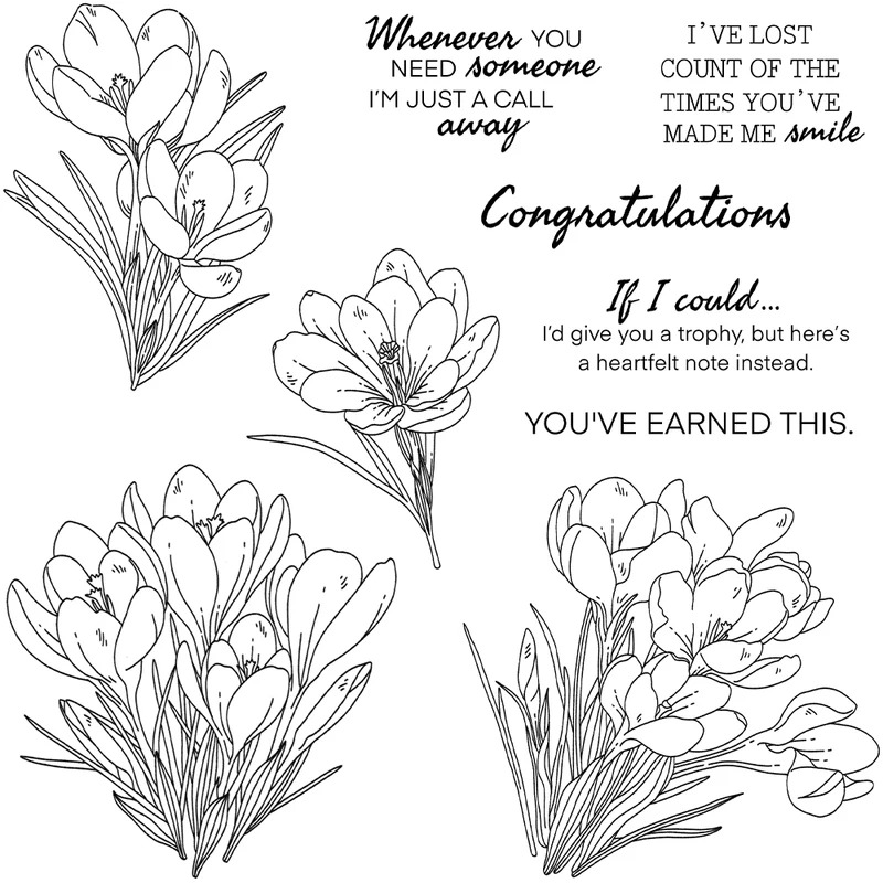 Zephyranthes Candida Cutting D - огляд і ціна Rubber Stamp Blank