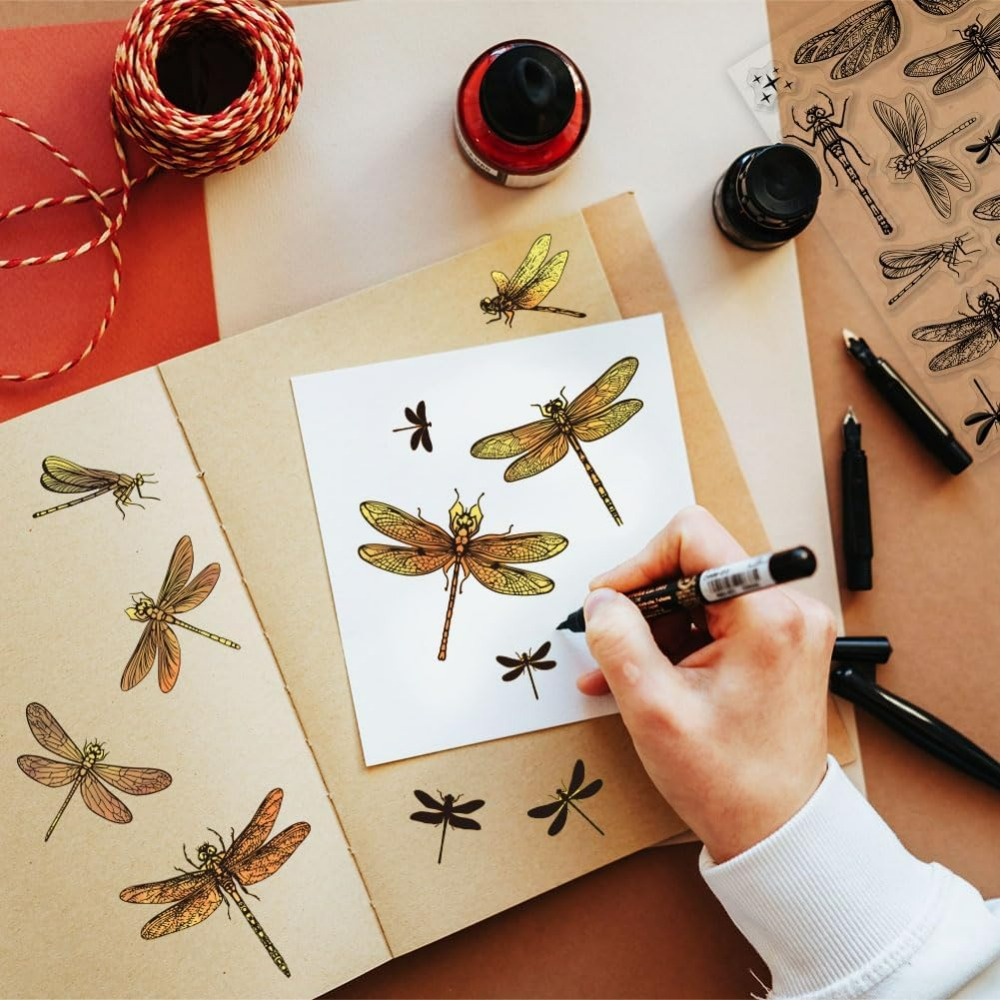 Dragonfly Clear Stamps for DIY - огляд і ціна Rubber Stamp Blank