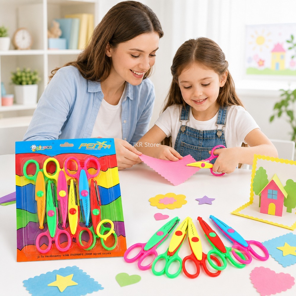 Decorative Wavy Scissors 6Pcs/ - огляд і ціна Art Craft Using Paper