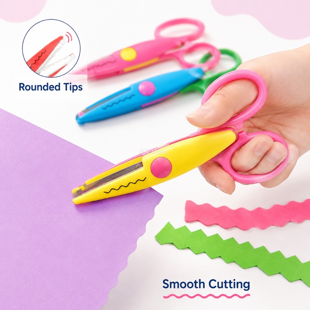 Decorative Wavy Scissors 6Pcs/ - огляд і ціна Art Craft Using Paper