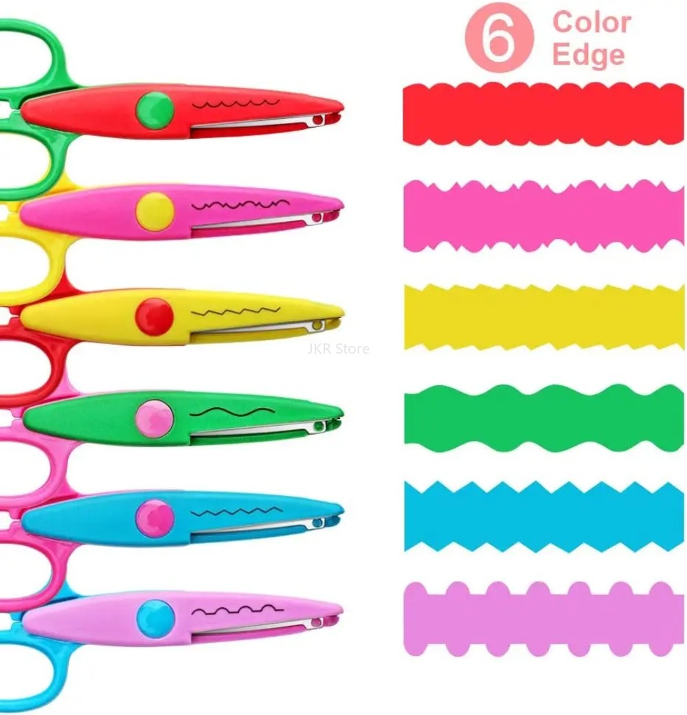 Decorative Wavy Scissors 6Pcs/ - огляд і ціна Art Craft Using Paper