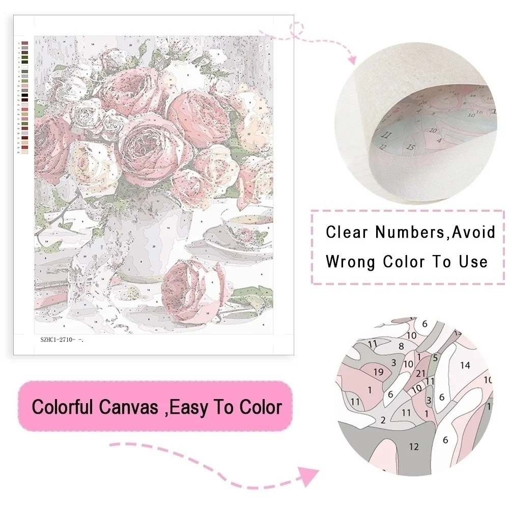 AZQSD Adult Paint By Numbers A - огляд і ціна Art Craft Cat