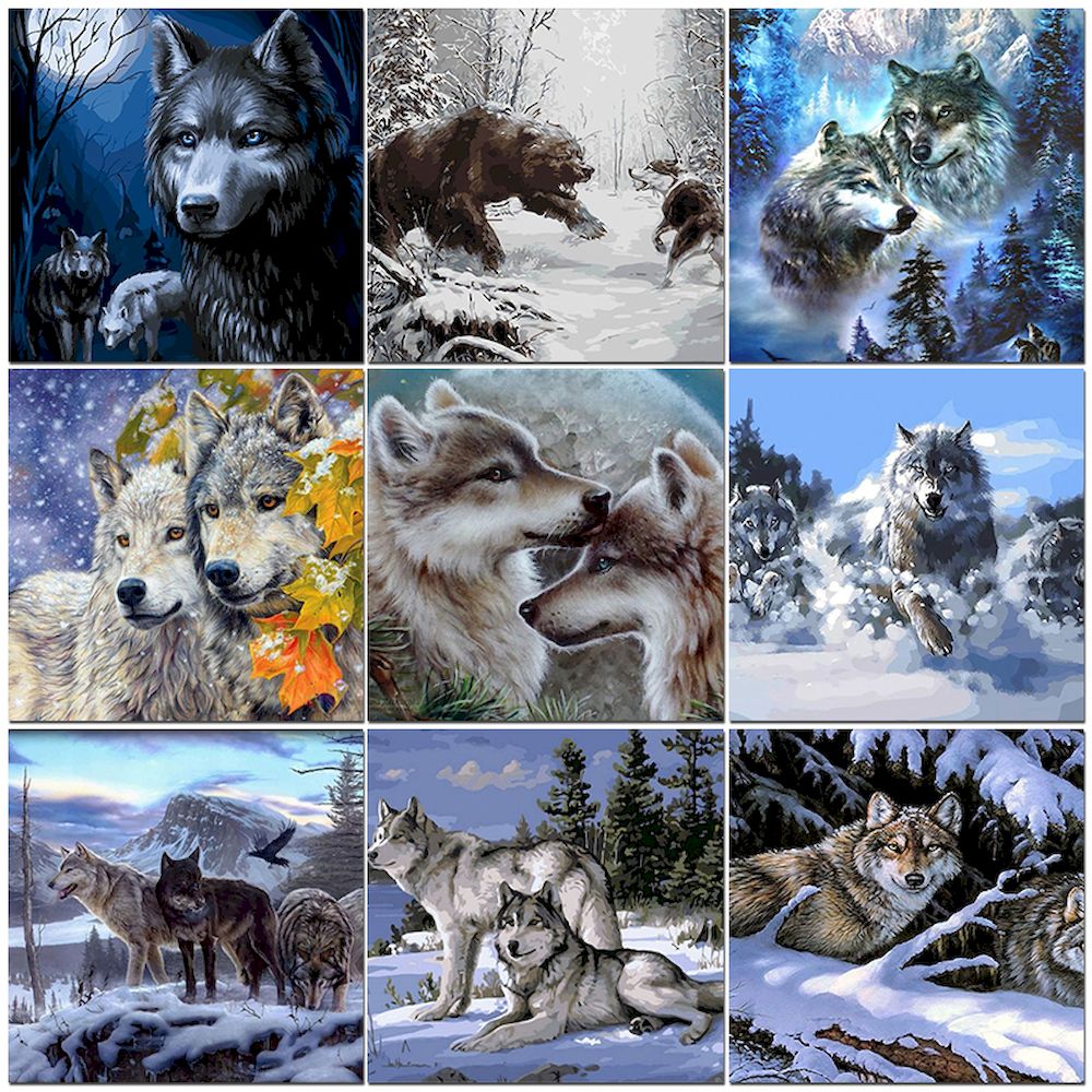 Painting By Numbers Wolf Oil P - огляд і ціна Art Craft Number