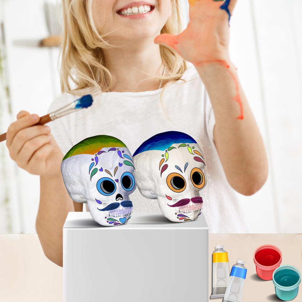 Moldable Craft Foam Skull Shap - огляд і ціна Art Craft Kindergarten