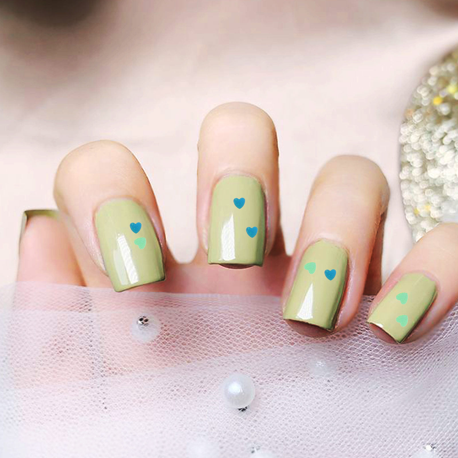 1Set Shinning Heart Nail Sequi - огляд і ціна Art And Craft Valentine