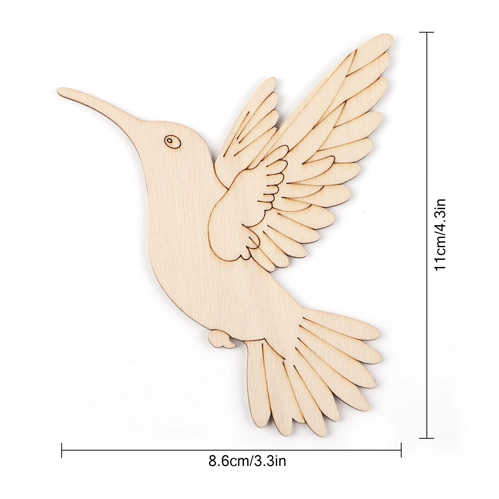 10pcs Unfinished Wood Animal B - огляд і ціна Art Crafting
