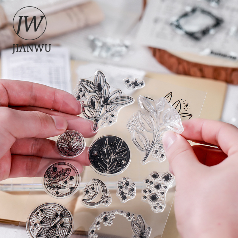 JIANWU Minimalist Black White  - огляд і ціна Rubber Stamp Blank