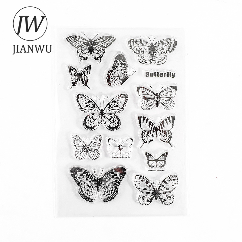 JIANWU Minimalist Black White  - огляд і ціна Rubber Stamp Blank