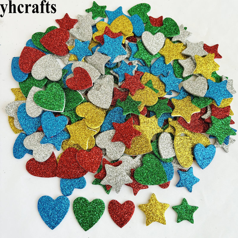 150PCS/LOT.Glitter star and he - огляд і ціна Art Craft Kindergarten