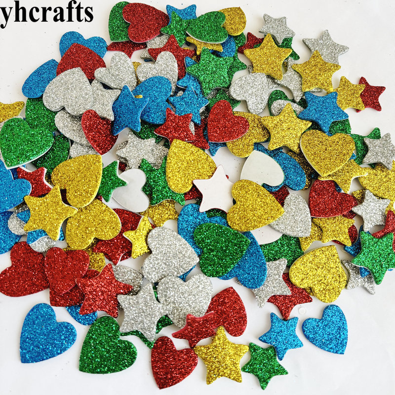 150PCS/LOT.Glitter star and he - огляд і ціна Art Craft Kindergarten