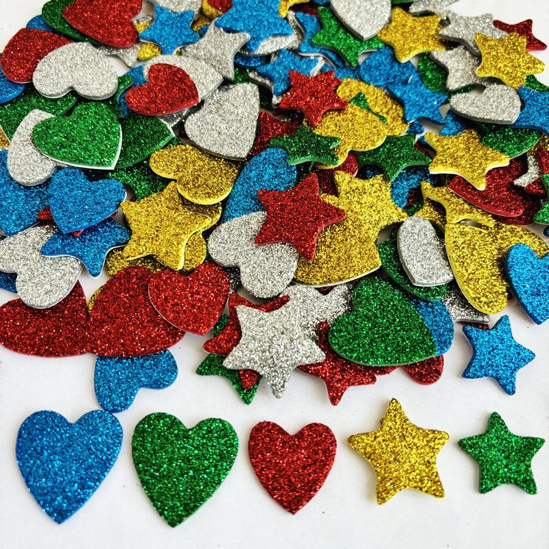 150PCS/LOT.Glitter star and he - огляд і ціна Art Craft Kindergarten