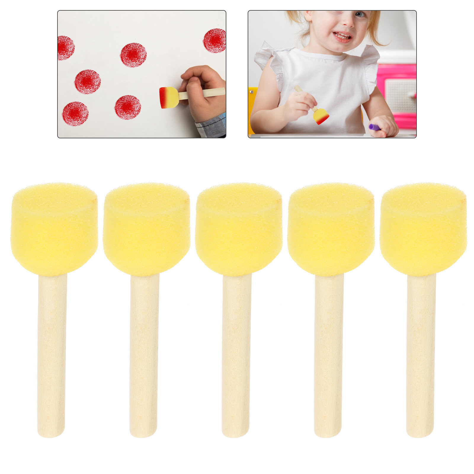 20Pcs Painting Sponge for Kids - огляд і ціна Art Craft Kindergarten