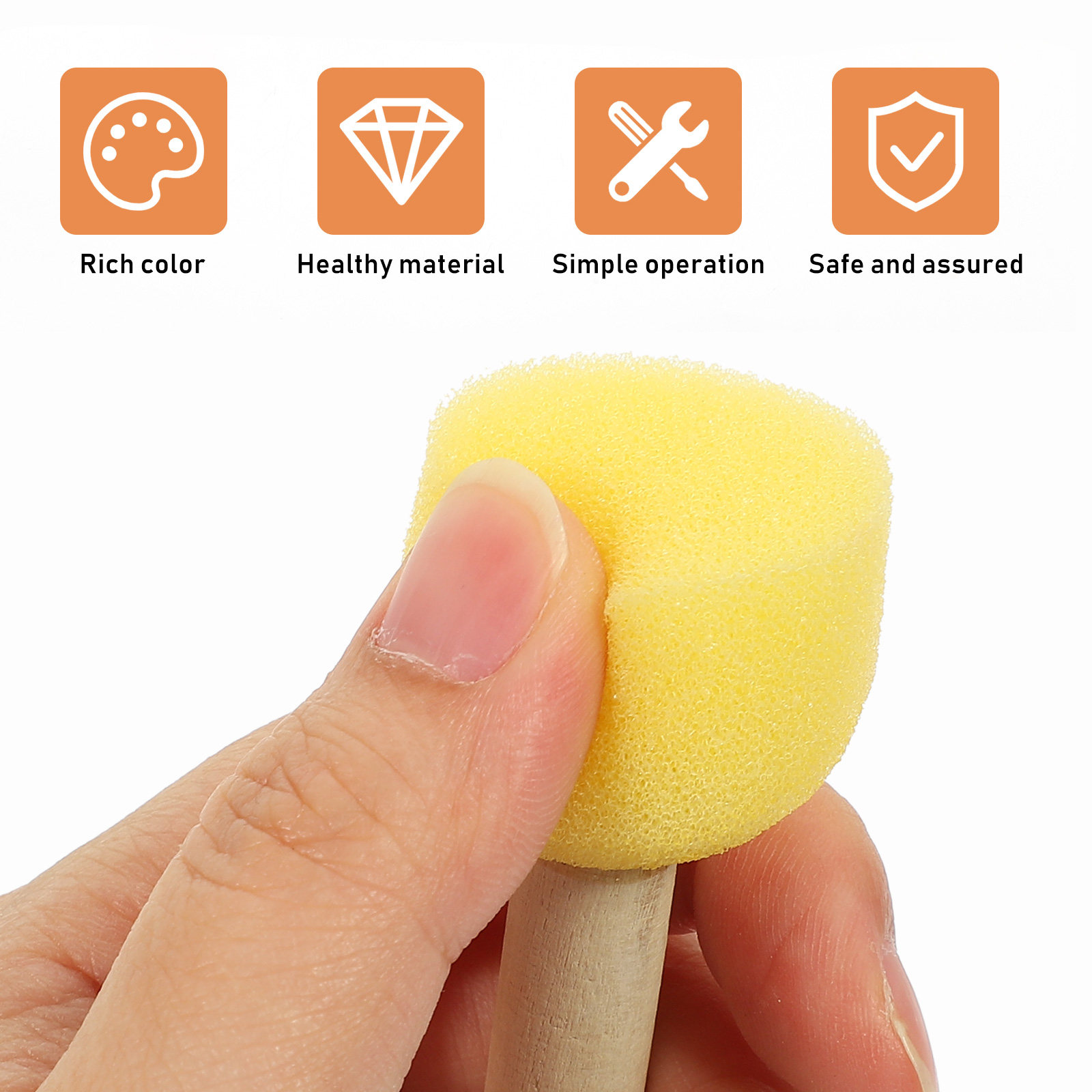 20Pcs Painting Sponge for Kids - огляд і ціна Art Craft Kindergarten