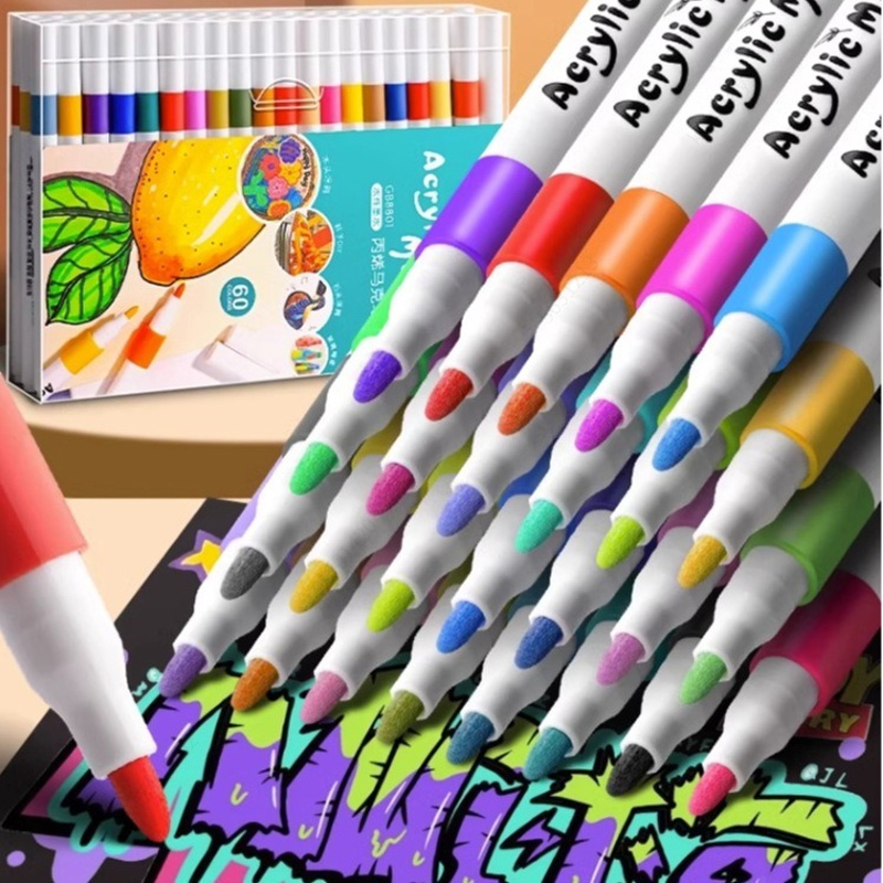 12-80 Colores Set Acrylic Pain - огляд і ціна Art Craft Kindergarten
