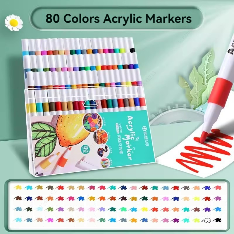 12-80 Colores Set Acrylic Pain - огляд і ціна Art Craft Kindergarten